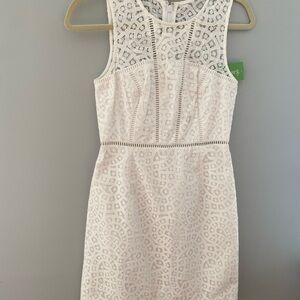 Lilly Pulitzer Cream Lace Mini Dress
